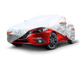 Autohoes met ritssluiting, reflecterend, 120gr + katoen, Zilver, maat: L, 480x180x120cm - Default Title