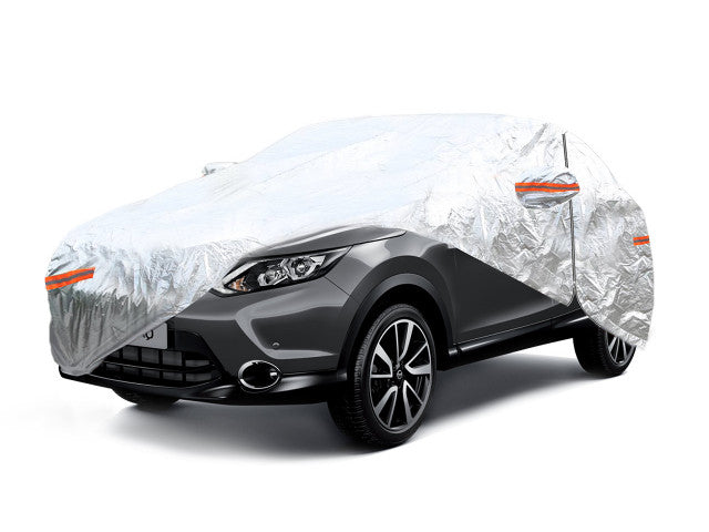 Autohoes met ritssluiting, reflecterend, 120gr + katoen, Zilver, maat: SUV/VAN XL - Default Title