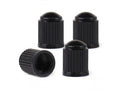 Ventiel dopjes plastic 4 stuks zwart