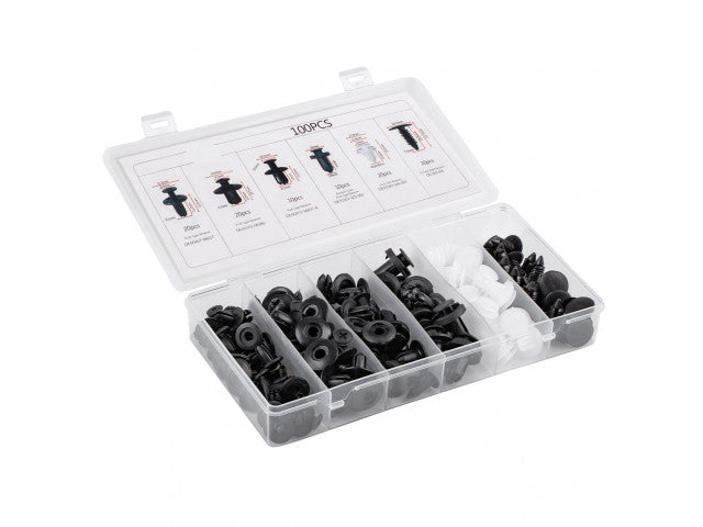 Universele set met 100stuks Automotive clips - Default Title