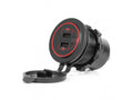 Dual USB C auto lader12/24V 3.0A max rood verlicht met aan-uit schakelaar - Default Title
