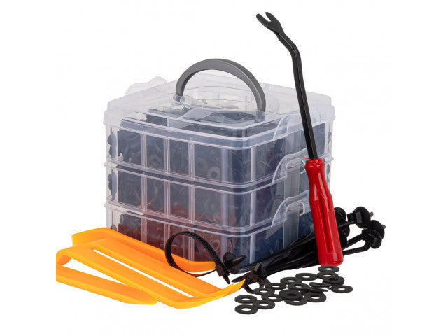 Universele set met 620stuks Automotive clips plus pinnen en gereedschap - Default Title