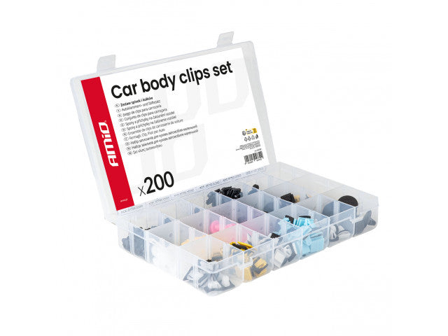 Set met 200stuks Automotive clips en bevestigingspinnen - Default Title