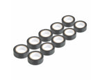 Set van 10 zwarte PVC-isolatietapes, 19 mm x 10 m x 0,13 mm – artikel 04845