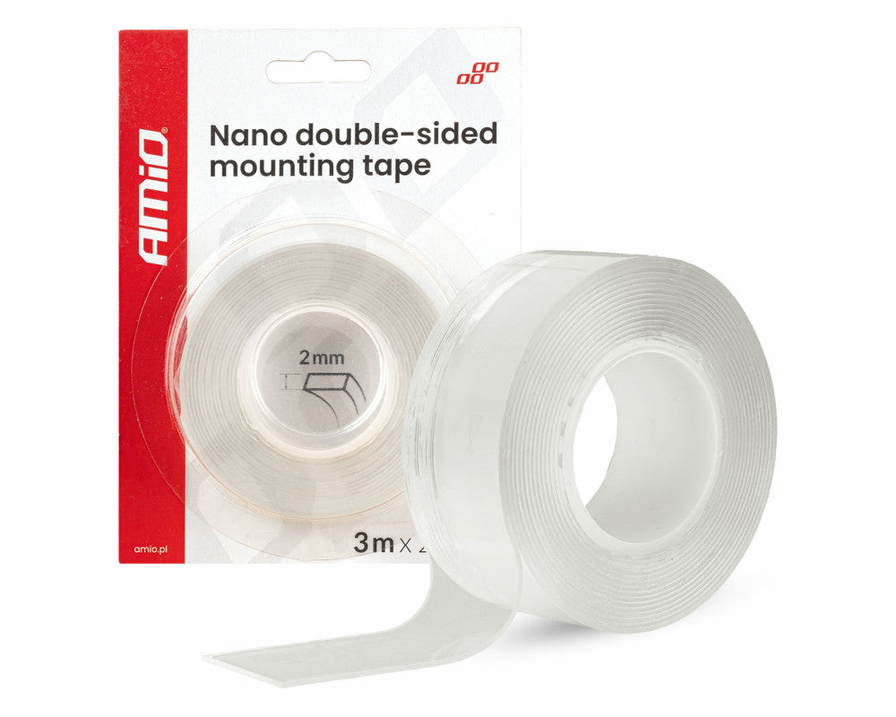 Herbruikbare Nano dubbelzijdige montagetape 20 mm x 3 m x 1 mm afbeelding 2