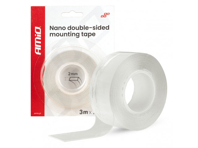 Herbruikbare Nano dubbelzijdige montagetape 20 mm x 3 m x 1 mm afbeelding 3