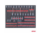 Gereedschapskast met 258-delige gereedschapset 840x460x870mm AMIO-04892 afbeelding 4