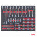 Gereedschapskast met 258-delige gereedschapset 840x460x870mm AMIO-04892 afbeelding 5