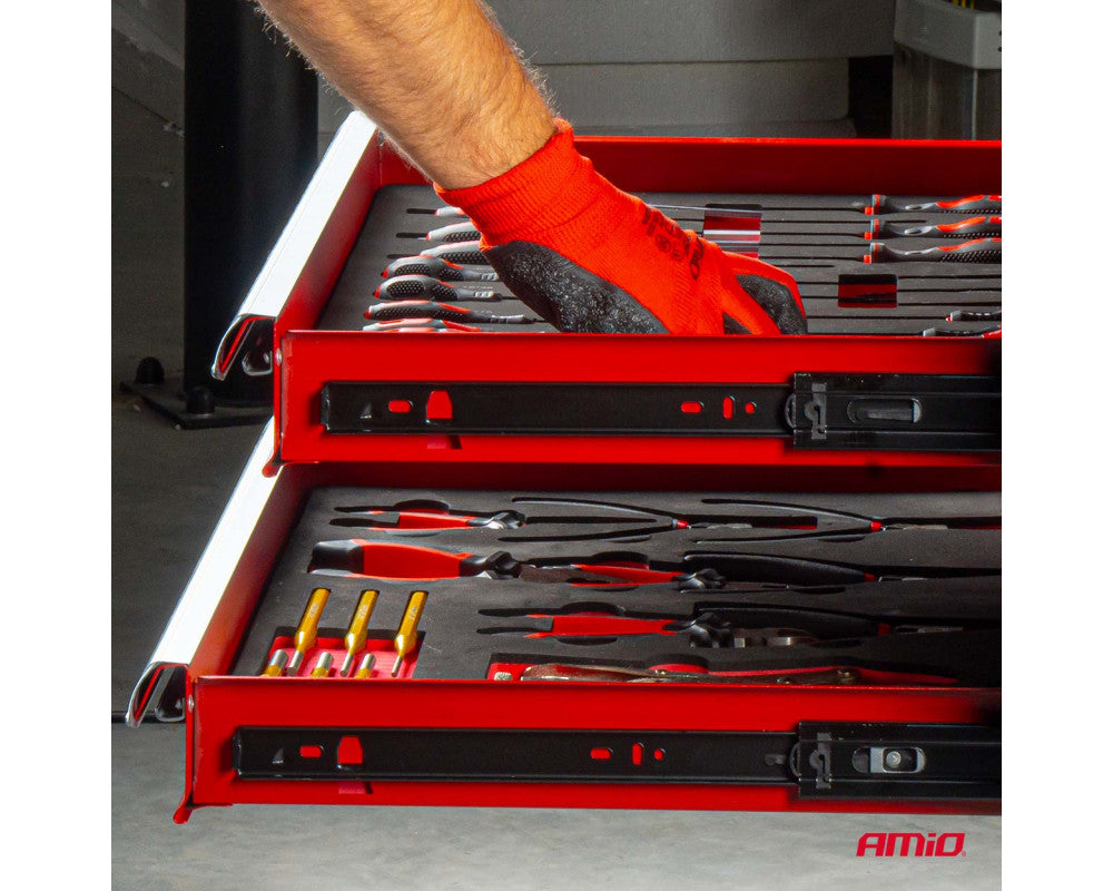 Gereedschapskast met 258-delige gereedschapset 840x460x870mm AMIO-04892 afbeelding 10
