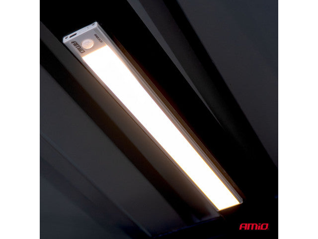 Oplaadbare LED lamp met PIR bewegingssensor en schemersensor (40x4.1x0.9cm) afbeelding 3