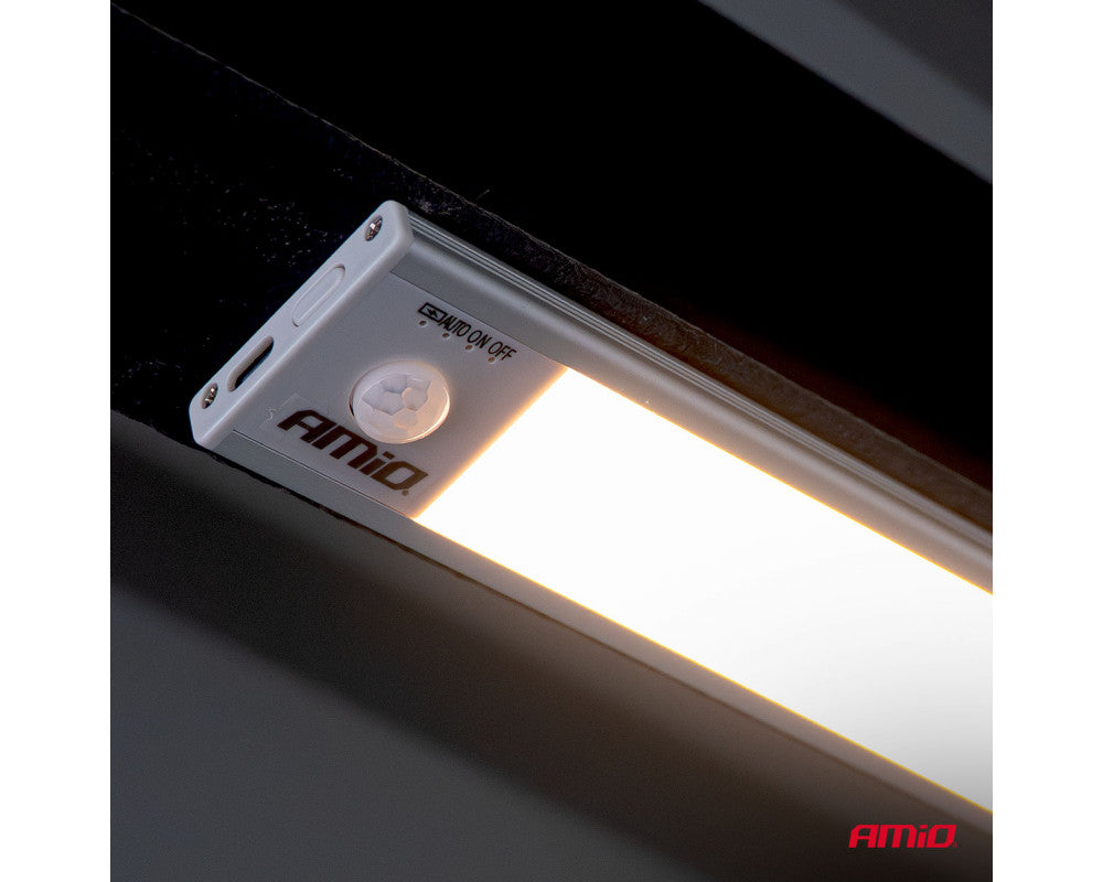 Oplaadbare LED lamp met PIR bewegingssensor en schemersensor (40x4.1x0.9cm) afbeelding 6