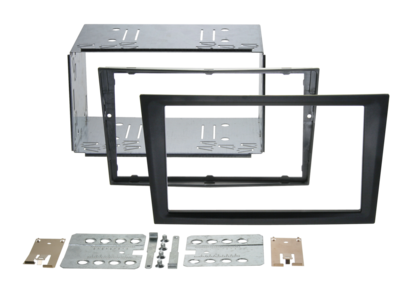 2-DIN radiokap Opel/Renault/Suzuki houtskoolrubber touch