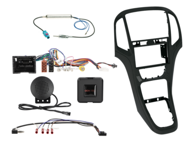 ACV 2-DIN radio-inbouwkit — Opel Astra J 2009 - 2018 mat zwart SWI/Antenne – artikel 621230-23-12
