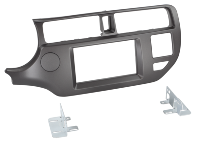 2-DIN radiokap Kia Rio (UB) 09/2011-01/2015 antraciet LHD