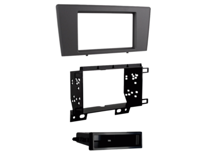 2-DIN radioframe met compartiment Volvo S60/V70/XC70 grijs