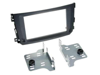 2-DIN radiokap Smart ForTwo 2010-2015 zwart