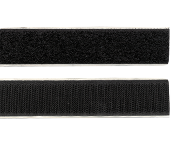Klittenbandlijm en vliesdeel lengte x breedte: 1 m x 20 mm