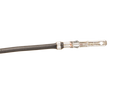 2,8 mm platte stekker 13 cm kabel zwart (10 stuks)