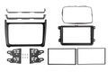 2-DIN radiokap VW Polo 04/2014-07/2017 pianolak