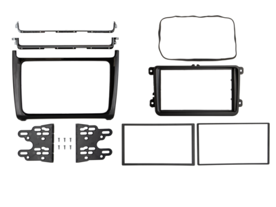 2-DIN radiokap VW Polo 04/2014-07/2017 pianolak