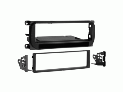 1-DIN radioframe met compartiment voor Chrysler/Dodge/Jeep/Plymouth