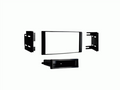 2-DIN radioframe met compartiment Nissan Micra/Note/Versa zwart