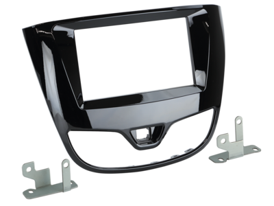 2-DIN radiokap Opel Karl 2017-2019 pianolak zwart