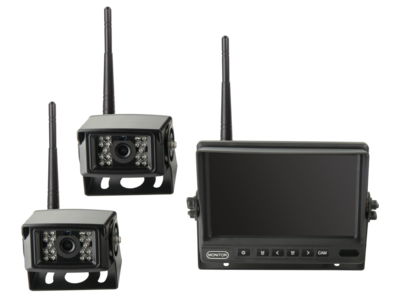 Achteruitrijcamera monitorkit 7" 2x camera videozender