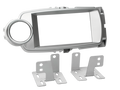 2-DIN radiokap Toyota Yaris (XP13) 10/2011-08/2014 zilver
