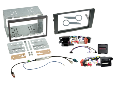 2-DIN Kit Audi A4 B6/B7(8E)/Seat Exeo(3R) LFB/Antenne/Versterker