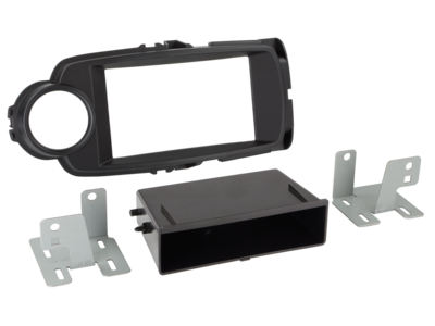 2-DIN radiokap met compartiment Toyota Yaris 09/2014-03/2020