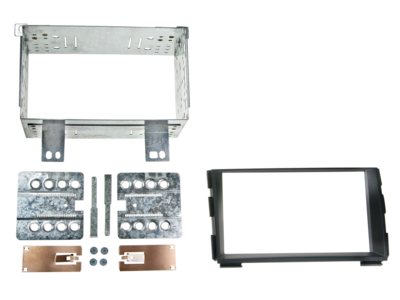2-DIN radiokap Kia Cee'd(ED) 10/2009-03/2013 zwart