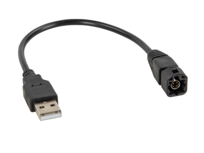 USB-adapter VW diverse voertuigen LVDS zwart>USB-A