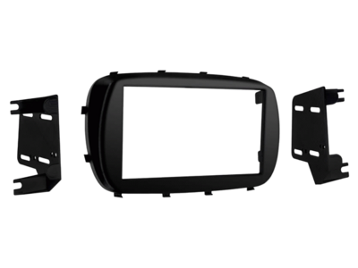 2-DIN radiokap Fiat 500X (ZAF 334) 01/2015-08/2024 zwart