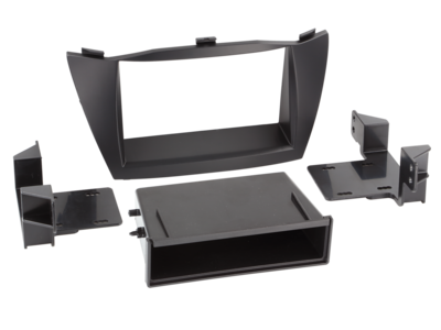 2-DIN RB met compartiment Hyundai IX35 2010 > zwart