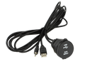 USB/AUX inbouwbus USB-A/jack spatwaterdicht