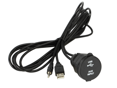 USB/AUX inbouwbus USB-A/jack spatwaterdicht
