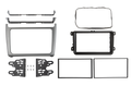 2-DIN radiokap VW Polo 04/2014-07/2017 zilver