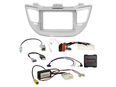 ACV 9 inch radio-inbouwkit voor Hyundai Tucson (TL) 2015 - 2018 24Pin/18Pin SWI/antenne – artikel 691143-95-2-4