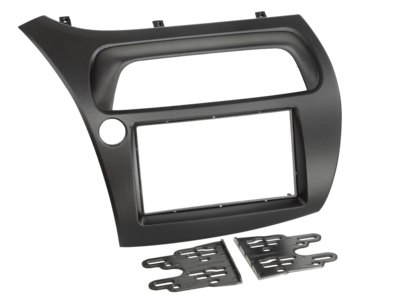 2-DIN radiokap Honda Civic 09/2005-12/2011 zwart LHD