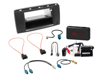 2-DIN-set met compartiment Mercedes R-Klasse 2005-2010 LFB/Amp
