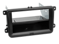 2-DIN radiokap met compartiment Seat/Skoda/VW zwart