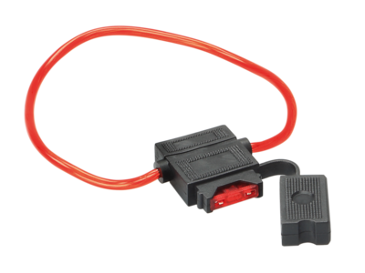 Zekeringhouder ATC 10A zekering / 30cm kabel 1,5mm² rood