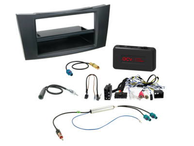 2-DIN kit met compartiment Mercedes CLS/E-Klasse LFB/antenne/versterker