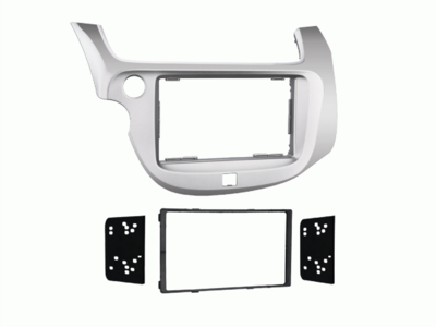 2-DIN radiokap Honda Fit/Jazz(GE) 2008-2015 zilver