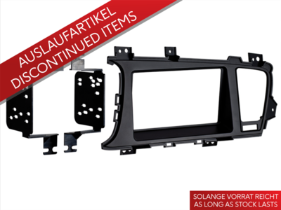 2-DIN radiokap Kia Optima (TF) 03/2012-10/2013 zwart