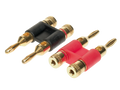 Banaanstekker 1 x rood/1 x zwart 4 mm²-6mm² dubbele stekker