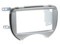 2-DIN radiokap Nissan Micra (K13) 03/2011-08/2013 zilver