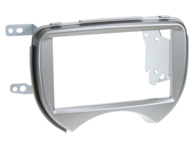 2-DIN radiokap Nissan Micra (K13) 03/2011-08/2013 zilver