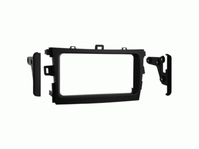 2-DIN radioframe Toyota Corolla 2009-2013 zwart